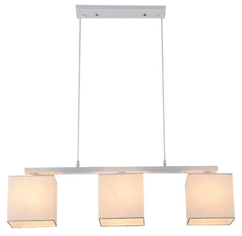 Závěsná lampa Boho 3x40W E27 bílé stínidlo béžová