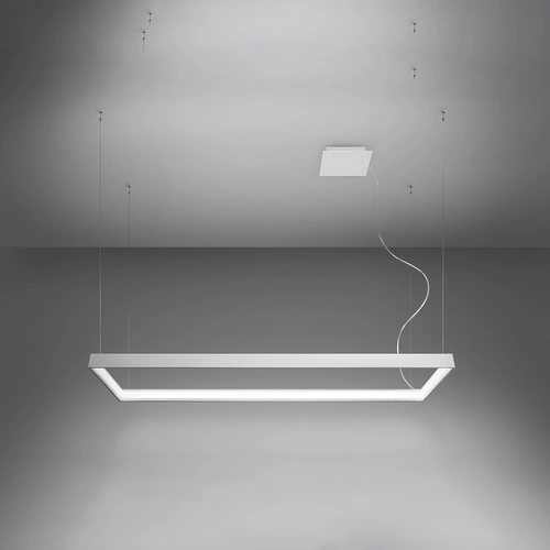 LED lustr Tuula M bílý moderní do obýváku industriální stropní svítidlo 100 cm