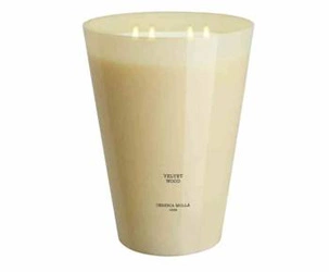 XXL sójová svíčka Cereria Molla Velvet Wood vonná vanilka tabák dekorativní 3,5kg