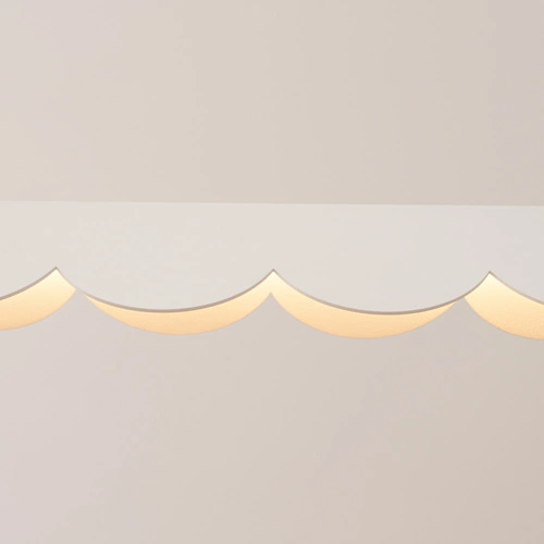 Moderní závěsné LED svítidlo BISCUIT bílé s nastavitelnou výškou do obýváku nebo nad stůl