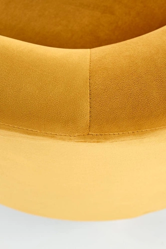 Sametové skandinávské křeslo do obýváku s područkami hořčicové Intesi