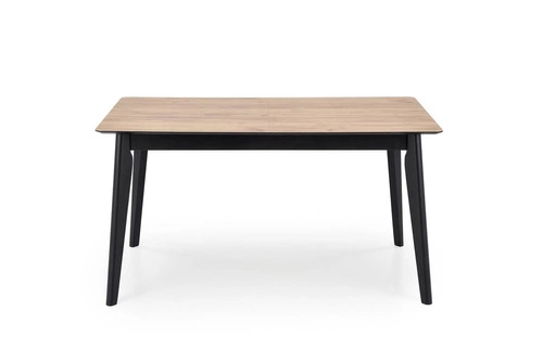 Rozkládací jídelní stůl Ambyl dub wotan černý moderní 140–180 cm Intesi