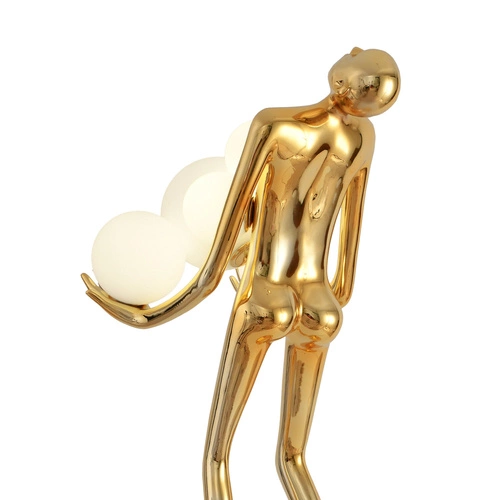 Stojací lampa WOMAN GOLD lesklá zlatá 180 cm