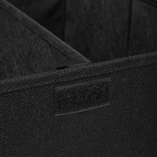 Skládací dvoukomorový koš na prádlo do koupelny Colorama 74 l černý klasický 5five