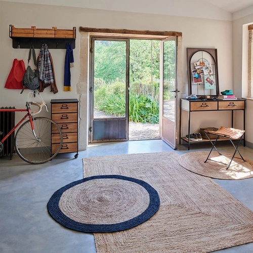 Konzola Baris černá/přírodní