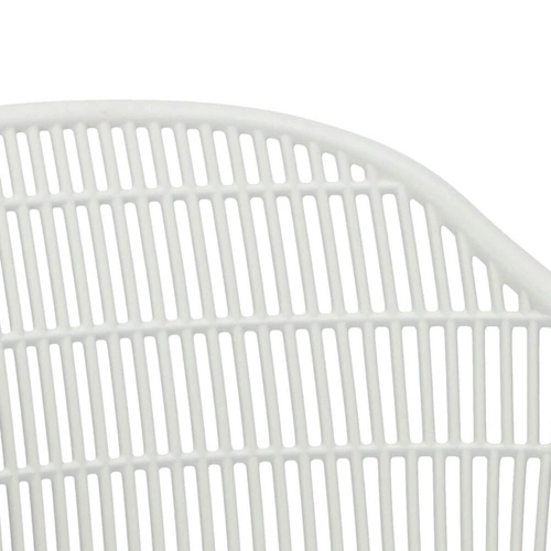 Zahradní židle Becker bílá plastová Intesi s područkami v boho stylu