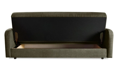 Rozkládací pohovka s úložným prostorem Corsica zelená, 3místná, na spaní do obýváku