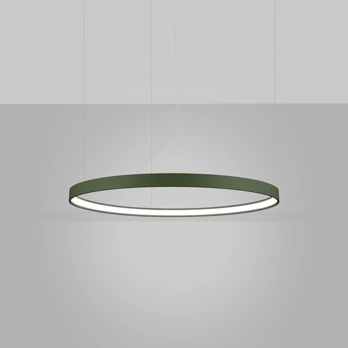 Moderní LED lustr RIO 78 zelená olivová, nastavitelný pro obývací pokoj, kuchyň nebo jídelnu