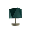 Noční lampička s textilním stínidlem PASADENA zelená moderní do ložnice a obýváku LYSNE 30 cm