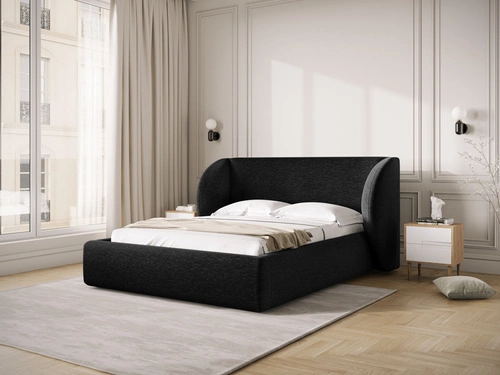 Miley II Black Chenille postel 200x200