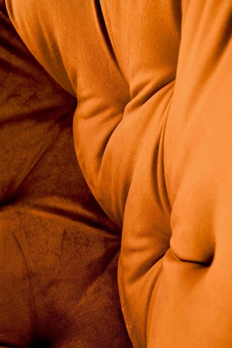 Otočná sametová jídelní židle Veroniq Intesi skořicová