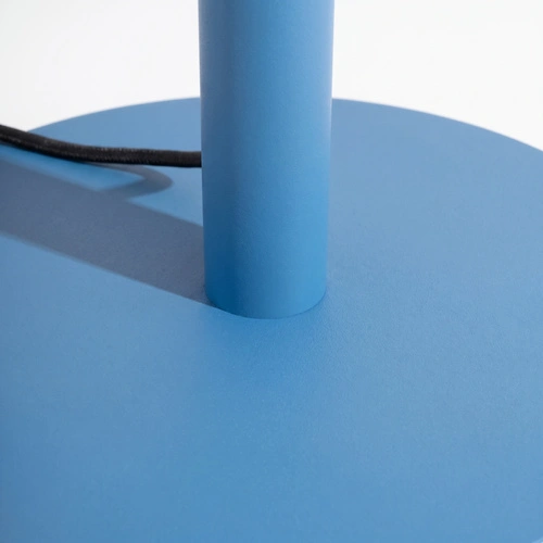 TRANG moderní LED stojací lampa do obývacího pokoje světle modrá 150 cm
