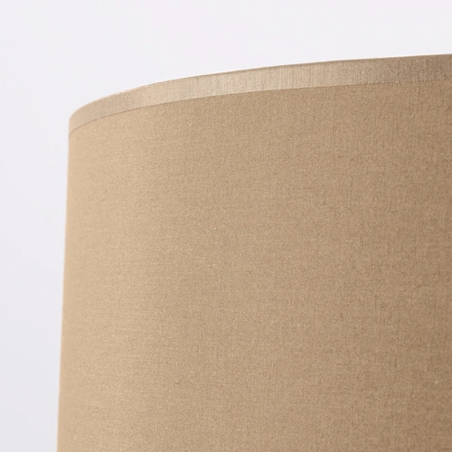 Stojací lampa do obýváku NEVIA moderní béžová s textilním stínidlem trojnožka 135 cm