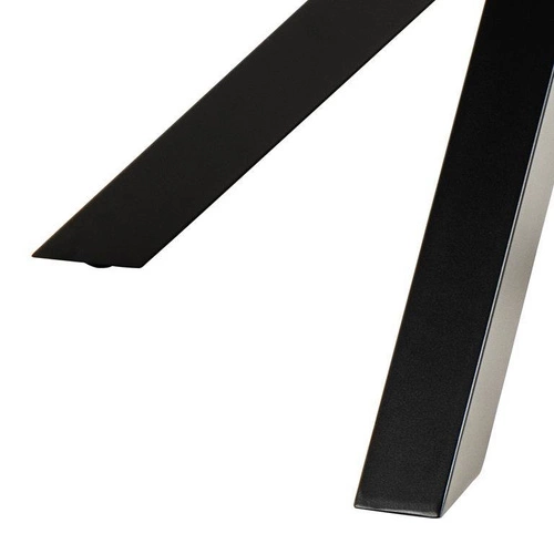 Kulatý jídelní stůl Heaven 120 cm černý mramor industriální do jídelny a obýváku Actona