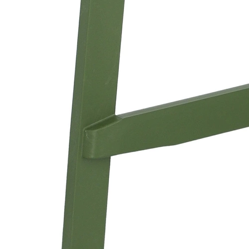 Barová židle Kate zelená moderní s opěrkou 75 cm do kuchyně a zahrady stohovatelná SCAB Design