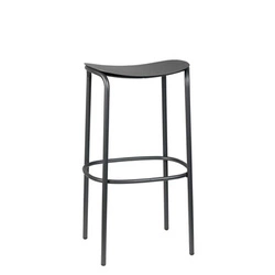 Kovová barová stolička bez opěradla Trick 75 cm černá moderní do kuchyně a na zahradu SCAB Design