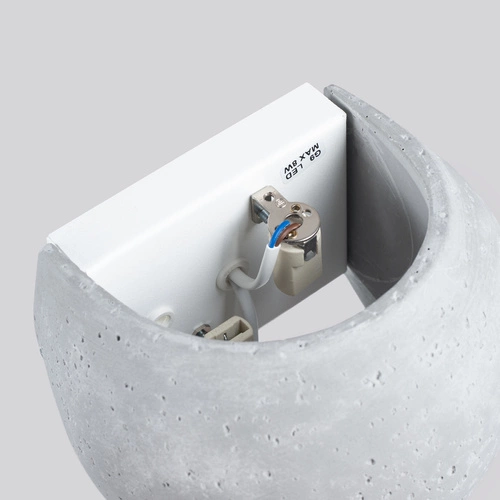 Moderní nástěnné svítidlo GLOBE beton šedá lampa do obýváku ložnice chodby SOLLUX