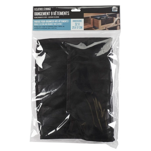 Organizér do zásuvky na oblečení černý