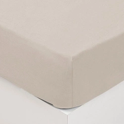 Bavlněné prostěradlo s gumou Atmosphera 140x190 cm šedé do ložnice