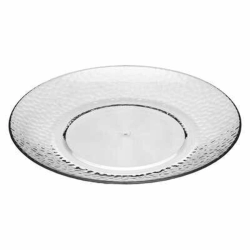 Jídelní talíř Estiva 20 cm průhledný plastový do kuchyně i na piknik, vhodný do myčky