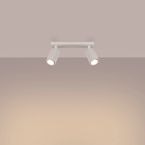 Stropní svítidlo KARBON 2 béžové minimalistické glamour do obýváku a ložnice s otočným stínidlem