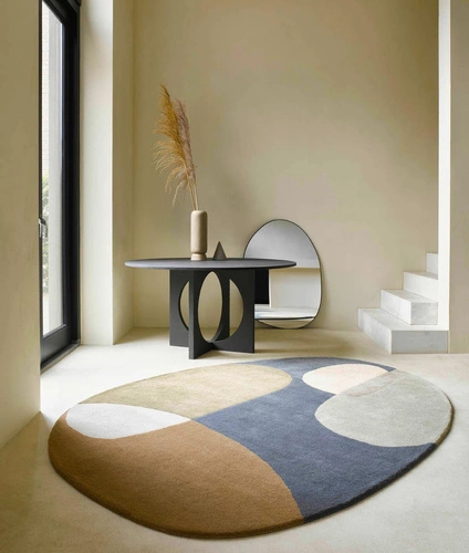 Decor Miller Fall oválný vlněný koberec 250x350 cm do obýváku moderní geometrický multicolor