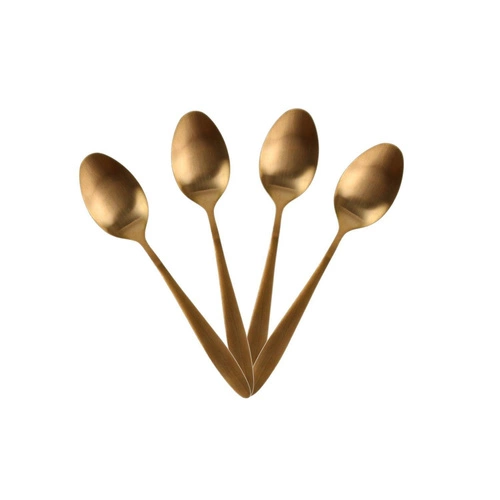 Zlatá sada jídelního příboru Charbon Intesi 16 ks nerez vhodné do myčky