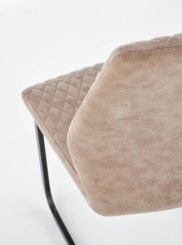 Čalouněná židle Dallas béžová do jídelny a obýváku moderní glamour Intesi