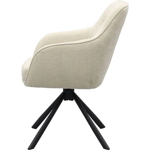 Otočná jídelní židle Avola čalouněná s područkami