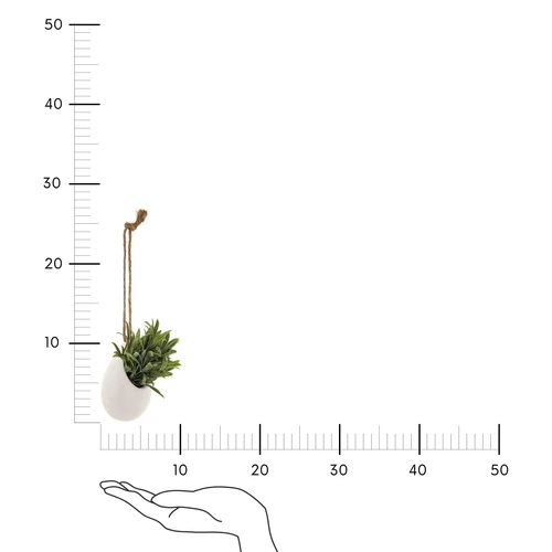 Umělá závěsná rostlina s dlouhými listy 11 cm