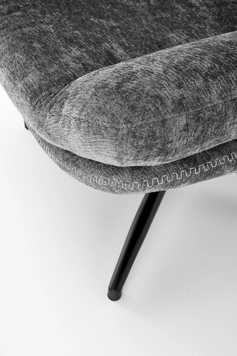 Relaxační křeslo Beltine Intesi s podnožkou šedé moderní do obýváku čalouněné