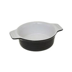 Kulatá keramická zapékací mísa černá 13,4 cm do trouby 5five simply smart