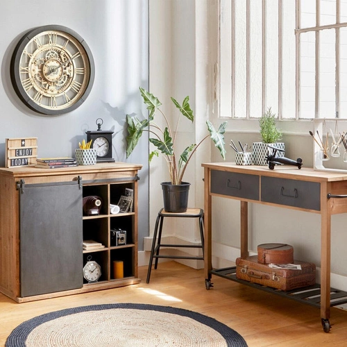 Kulatý jutový koberec Atmosphera Bord 120 cm boho styl přírodní do obývacího pokoje nebo ložnice