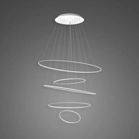 Led kruhy závěsné svítidlo No.5 120cm 3K bílé