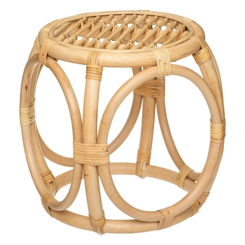 Sada 2 kulatých konferenčních stolků Aoni ratan boho přírodní do obýváku Atmosphera