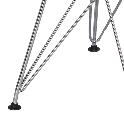 Moderní kovová jídelní židle Net Double černá s polštářem