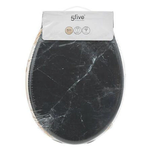 Černé duroplastové WC sedátko Lea moderní