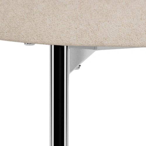 Židle Lyric béžová čalouněná do jídelny na chromovaných nohách