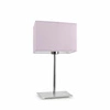 Stolní lampa Amalfi stínidlo světle fialové stojan chrom