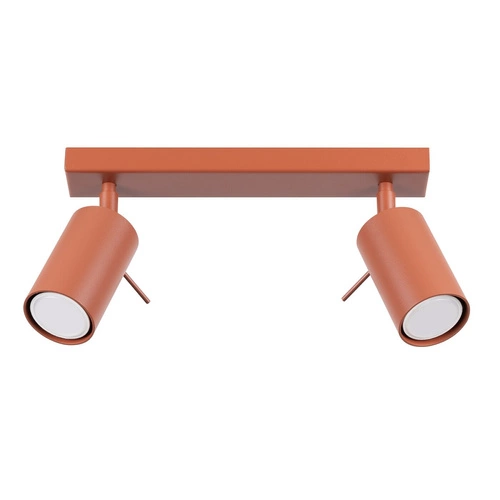 Stropní svítidlo RING 2 moderní červené ocelové do obýváku ložnice a chodby SOLLUX