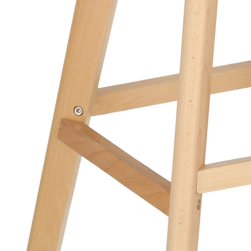 Barová židle s opěrkou Norden šedá 75 cm moderní k kuchyňskému ostrůvku