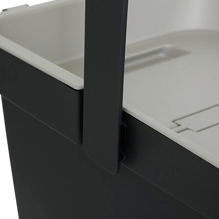 Moderní plastový odpadkový koš Slow 20l černý do kuchyně nebo kanceláře 5five