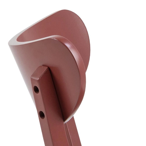 Dřevěná jídelní židle Roxby červená v severském stylu do kuchyně a obýváku Actona