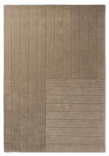 Vlněný koberec do obýváku Decor Bedou Cobblestone 200x280 cm béžový moderní boho snadno čistitelný