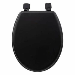 Černé duroplastové WC sedátko Kohl pro moderní toaletu