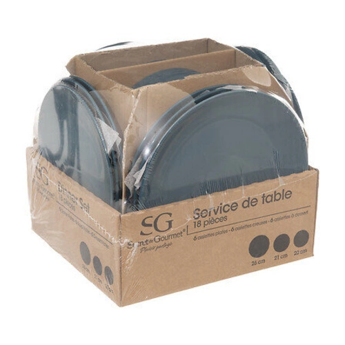 Stolní souprava Colorama 18-dílná modrá