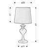 Stolní lampa Berkane 1x40W E14 zelená