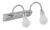 Nástěnné svítidlo Akryl LED # # 2x2W LED chrom bílá