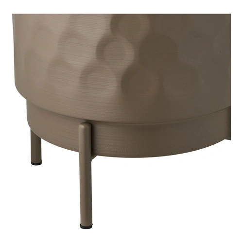 House Nordic ocelový květináč hnědý 21 cm moderní do obýváku