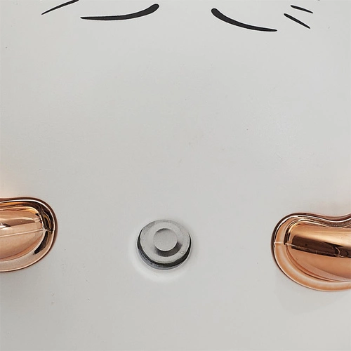 Zvlhčovač vzduchu Intesi Kočka LED bílý moderní do dětského pokoje a obýváku